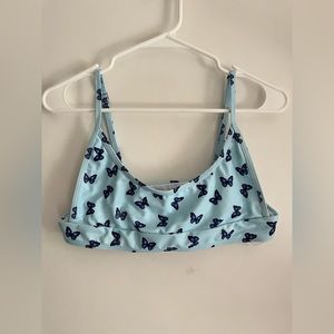 Light blue bikini with butterflies